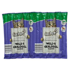 اسنک تشویقی گربه کچت مدل wild and Geflugel بسته 10 عددی